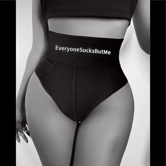 🖤- “Everyone Sucks But Me” Sexy Black Panties - Picture 5 of 13